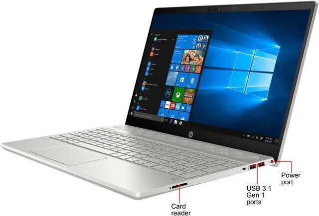 Alt view image 6 of 6 - HP Laptop Pavilion Intel Core i5-8265U 8GB Memory 256 GB SSD Intel UHD Graphics 620 15.6" Touch Screen Windows 10 Home 64-bit 15-cs2010nr