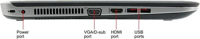 Alt view image 6 of 6 - HP Laptop Intel Core i5-6200U 8GB Memory 240 GB SSD 15.6 Non-Touch Screen Windows 10 450 G3