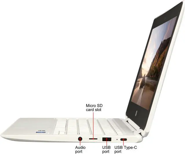Alt view image 3 of 8 - HP 2-in-1 Convertible Chromebook X360 11-ae131NR, 4WJ63UA#ABA, 11.6" HD IPS Touchscreen, Intel Celeron N3350 Processor, 4 GB RAM, 32 GB SSD, Intel HD Graphics 500, WiFi, Webcam, Bluetooth, Chrome OS - Grade A