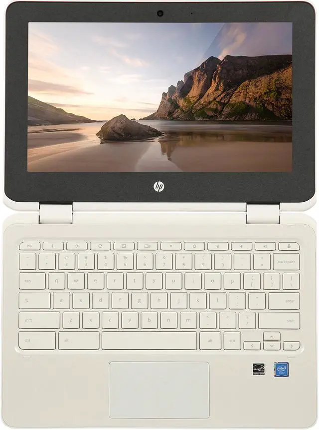 Alt view image 7 of 8 - HP 2-in-1 Convertible Chromebook X360 11-ae131NR, 4WJ63UA#ABA, 11.6" HD IPS Touchscreen, Intel Celeron N3350 Processor, 4 GB RAM, 32 GB SSD, Intel HD Graphics 500, WiFi, Webcam, Bluetooth, Chrome OS - Grade A