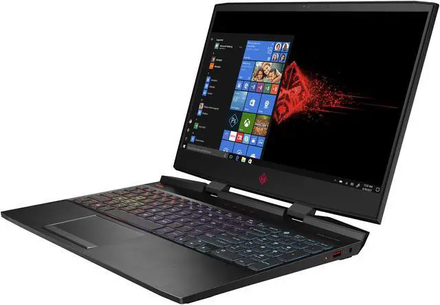 Alt view image 2 of 12 - HP OMEN - 15.6" GeForce GTX 1660 Ti - Intel Core i7-9750H  - 8GB Memory - 256 GB SSD - Windows 10 Home 64-bit - Gaming Laptop - 60 Hz IPS (15-dc1020nr )