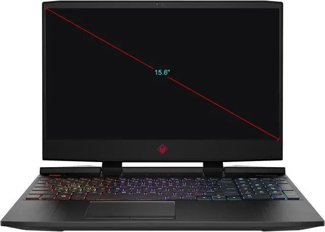 Alt view image 9 of 12 - HP OMEN - 15.6" GeForce GTX 1660 Ti - Intel Core i7-9750H  - 8GB Memory - 256 GB SSD - Windows 10 Home 64-bit - Gaming Laptop - 60 Hz IPS (15-dc1020nr )