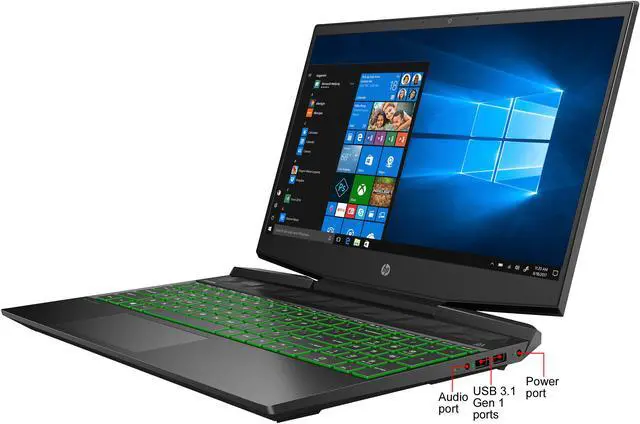 Alt view image 5 of 6 - HP Pavilion - 15.6" GeForce GTX 1050 - Intel Core i5-9300H  - 8GB Memory - 256 GB SSD - Windows 10 Home 64-bit - Gaming Laptop - IPS (15-dk0010nr )