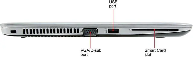Alt view image 6 of 7 - HP Grade A Laptop i7-7600U (2.4GHz) 16GB Memory 512 SSD 14 Non-Touch Screen Windows 10 Pro 840 G4