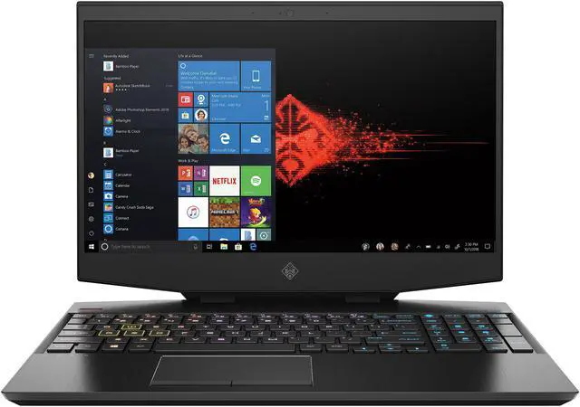 Alt view image 5 of 7 - HP OMEN 15 (2020) - 15.6" FHD - Intel Core i7-10750H - GeForce GTX 1660 Ti - 8 GB DDR4 - 512 GB SSD - Gaming Laptop (15-dh1020nr)