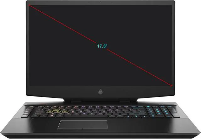 Alt view image 2 of 7 - HP OMEN 17 (2020) - 17.3" FHD - Intel Core i7-10750H - GeForce RTX 2070 - 16 GB DDR4 - 512 GB SSD - Gaming Laptop (17-cb1080nr)