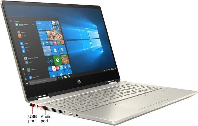 Alt view image 6 of 8 - HP Pavilion x360 Intel Core i5-1035G1 8GB Memory 256 GB PCIe SSD Intel UHD Graphics 14.0" Touch Screen 1920 x 1080 Convertible 2-in-1 Laptop Windows 10 Home 64-bit 14-dh2077nr