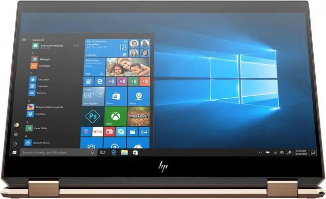 Alt view image 6 of 9 - HP Spectre x360 15-df0033dx Intel Core i7 8th Gen 8565U (1.80 GHz) 16 GB Memory 512 GB SSD 32 GB Optane Memory NVIDIA GeForce MX150 15.6" Touchscreen 3840 x 2160 Convertible 2-in-1 Laptop Windows 10 Home 64-bit