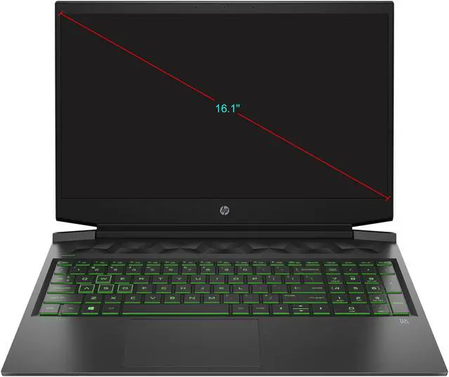 Alt view image 2 of 6 - HP Pavilion - 16.1" IPS - Intel Core i5-10300H - GeForce GTX 1650 Ti - 12 GB Memory - 256 GB PCIe SSD - Windows 10 Home - Gaming Laptop (16-a0025nr)