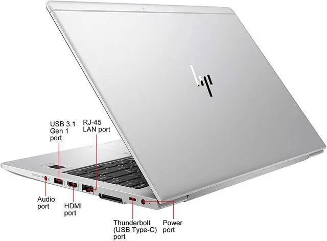 Alt view image 6 of 6 - HP Grade A Laptop EliteBook Intel Core i5-8350U 8GB Memory 256 GB SSD Intel UHD Graphics 620 14.0" Windows 11 Pro 64-bit 840 G5