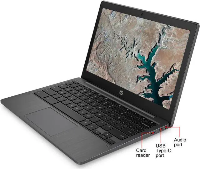 Alt view image 4 of 7 - HP 11a-na0010nr Chromebook MTK MT8183 (2.00 GHz) 4 GB LPDDR4X Memory 32 GB eMMC 11.6" Chrome OS