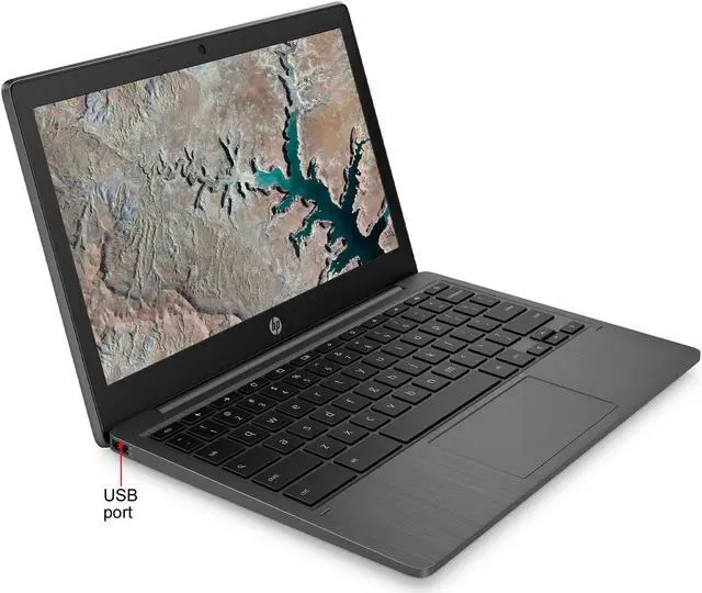 Alt view image 6 of 7 - HP 11a-na0010nr Chromebook MTK MT8183 (2.00 GHz) 4 GB LPDDR4X Memory 32 GB eMMC 11.6" Chrome OS