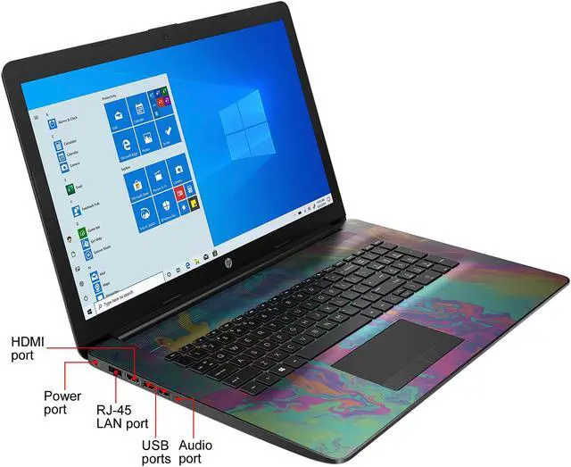 Alt view image 6 of 6 - HP Laptop AMD Ryzen 5 3500U 12GB Memory 1TB HDD AMD Radeon Vega 8 17.3" Touch Screen Windows 10 Home 64-bit 17-CA1022