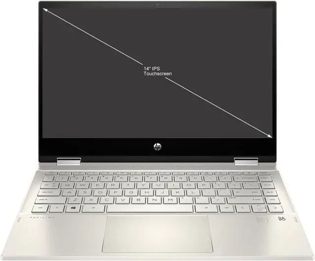 Alt view image 2 of 4 - HP Pavilion x360 Intel Core i5-1135G7 8GB Memory 256 GB PCIe SSD Intel Iris Xe Graphics 14.0" Touch Screen 1920 x 1080 Convertible 2-in-1 Laptop Windows 10 Home 64-bit 14m-dw1023dx