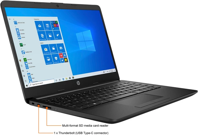 Alt view image 3 of 5 - HP 14.0" AMD Ryzen 3 3250U 8GB Memory DDR4 2400 Windows 10 in S mode 14-dk1031dx
