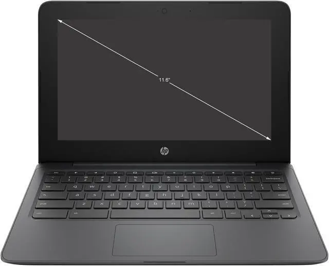Alt view image 2 of 2 - HP Chromebook Intel Celeron N3350 4GB Memory 32 GB eMMC SSD 11.6" Non-Touch Screen Chrome OS 11a-nb0047nr