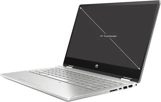 Alt view image 2 of 2 - HP Pavilion x360 Intel Core i5-8265U 8GB Memory 256 GB PCIe SSD Intel UHD Graphics 14.0" Touch Screen 1920 x 1080 Convertible 2-in-1 Laptop Windows 10 Home 64-bit 14-dh0008ca