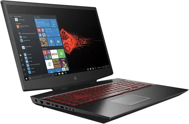 Alt view image 3 of 7 - HP OMEN - 17.3" GeForce RTX 2060 - Intel Core i7-10750H  - 16GB Memory - 512 GB PCIe SSD - Windows 10 Home 64-bit - Gaming Laptop - 144 Hz IPS (17-cb1097nr )