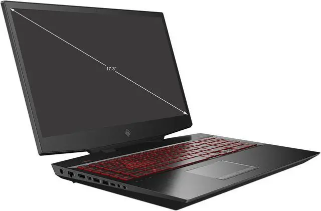 Alt view image 2 of 7 - HP OMEN - 17.3" GeForce RTX 2060 - Intel Core i7-10750H  - 16GB Memory - 512 GB PCIe SSD - Windows 10 Home 64-bit - Gaming Laptop - 144 Hz IPS (17-cb1097nr )