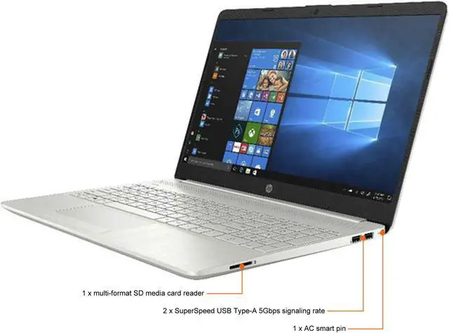 Alt view image 4 of 7 - HP Laptop Intel Core i5-1135G7 12GB Memory 1TB HDD Intel Iris Xe Graphics 15.6" Touch Screen Windows 10 Home 64-bit 15-dw3015cl