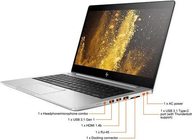 Alt view image 4 of 6 - HP Grade A Laptop EliteBook Intel Core i5-8365U 16GB Memory 512 GB PCIe SSD Intel UHD Graphics 14.0" Non-Touch Screen Windows 10 Pro 64-bit 840 G6