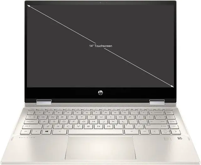 Alt view image 2 of 6 - HP Pavilion x360 Intel Core i5-1135G7 8GB Memory 512 GB PCIe SSD Intel Iris Xe Graphics 14.0" Touch Screen 1920 x 1080 Convertible 2-in-1 Laptop Windows 10 Home 64-bit 14m-dy0033dx