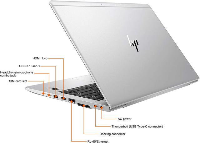Alt view image 6 of 6 - HP Grade A Laptop EliteBook Intel Core i7-8550U 32GB Memory 512 GB M.2 NVMe SSD Intel UHD Graphics 620 14.0" Non-Touch Screen Windows 11 Pro 64-bit 840 G5