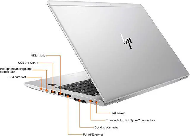 Alt view image 6 of 6 - HP Grade A Laptop EliteBook Intel Core i7-8550U 32GB Memory 1 TB M.2 NVMe SSD Intel UHD Graphics 620 14.0" Non-Touch Screen Windows 11 Pro 64-bit 840 G5