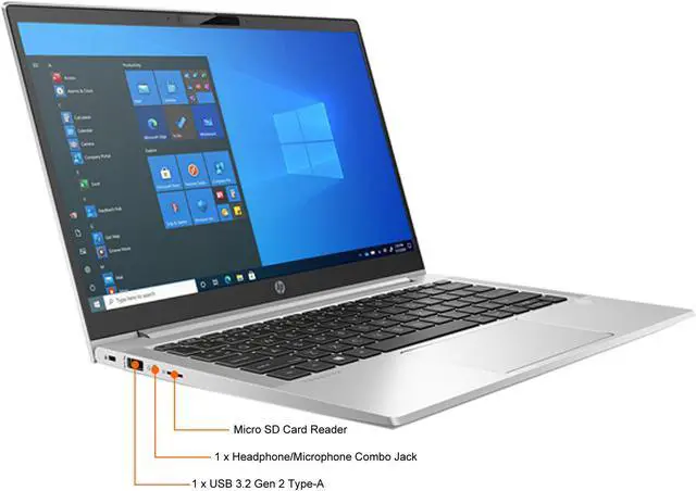 Alt view image 9 of 11 - HP Laptop ProBook 430 G8 Intel Core i5-1135G7 8GB Memory 256 GB PCIe SSD Intel Iris Xe Graphics 13.3" Windows 10 Pro 64-bit 365G5PA