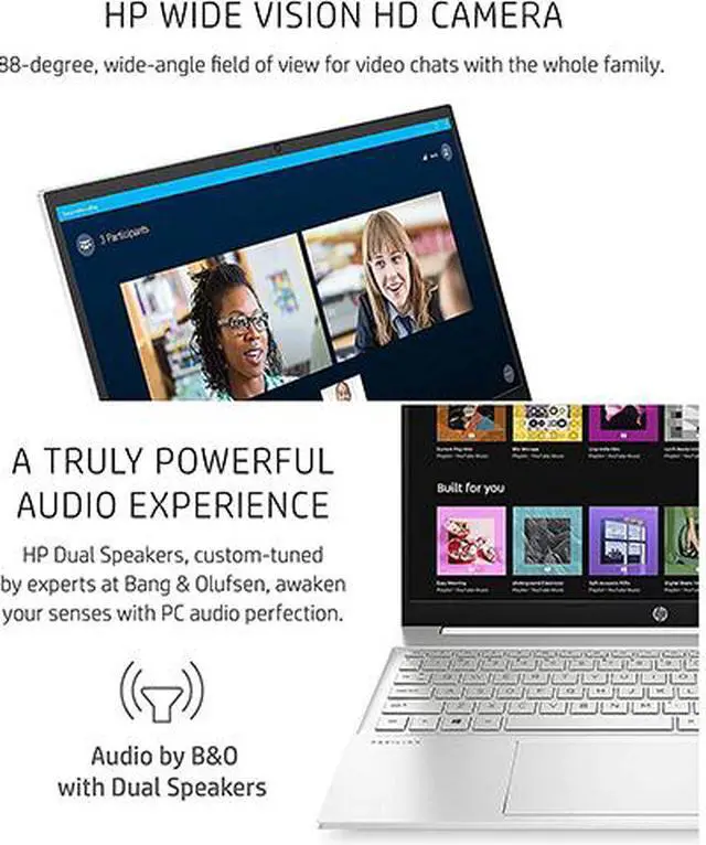 Alt view image 2 of 3 - HP Laptop Pavilion Intel Core i7-1255U 8GB Memory 512 GB PCIe SSD Intel Iris Xe Graphics 15.6" Touch Screen Windows 11 Home 64-bit 15-eg2076nr