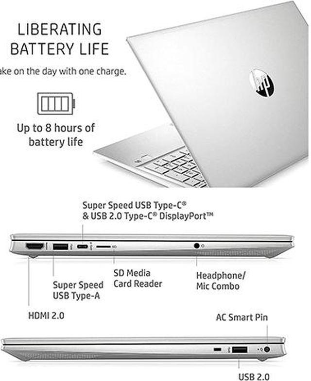 white hp pavilion laptop computer