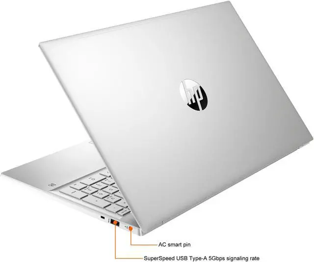 Alt view image 8 of 8 - HP Laptop Pavilion Intel Core i7-1195G7 16GB Memory 1 TB PCIe SSD NVIDIA GeForce MX350 15.6" Touch Screen Windows 11 Pro 64-bit 15-eg1025cl