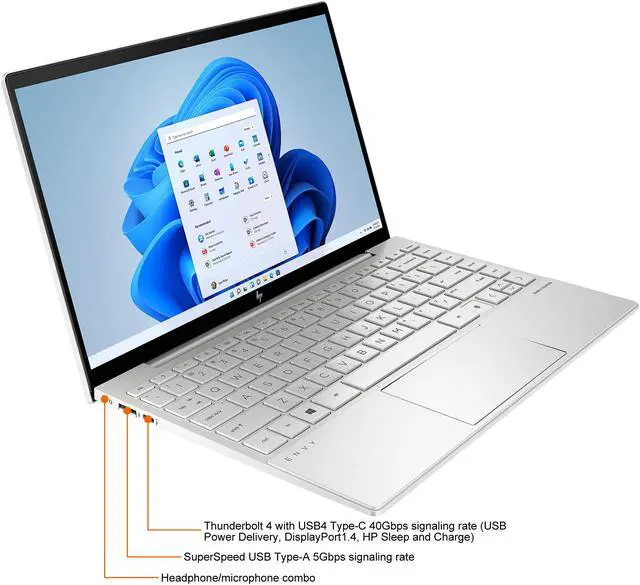 Alt view image 6 of 8 - HP ENVY Laptop 13-ba1095cl Notebook Intel Core i7 11th Gen 1165G7 (2.80GHz) 16GB Memory 1 TB PCIe SSD Intel Iris Xe Graphics 13.3" Touchscreen Windows 11 Home 64-bit