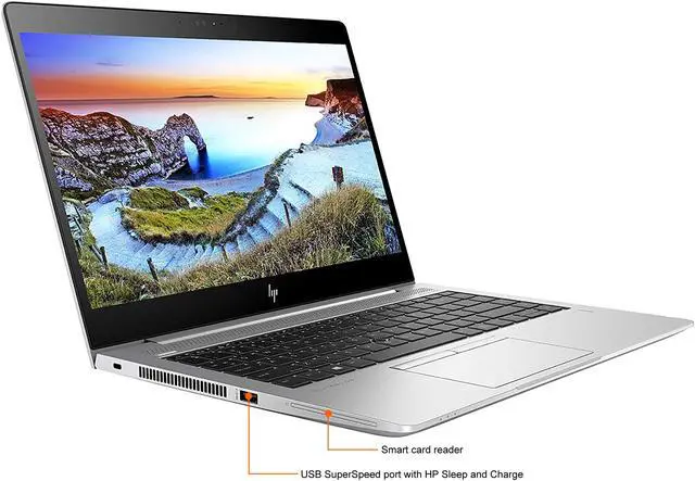 Alt view image 4 of 9 - HP 840 G5 Grade A Laptop EliteBook Intel Core i5 8th Gen 8350U (1.70GHz) 16GB Memory 256 GB SSD Intel UHD Graphics 620 14.0" Windows 10 Pro 64-bit