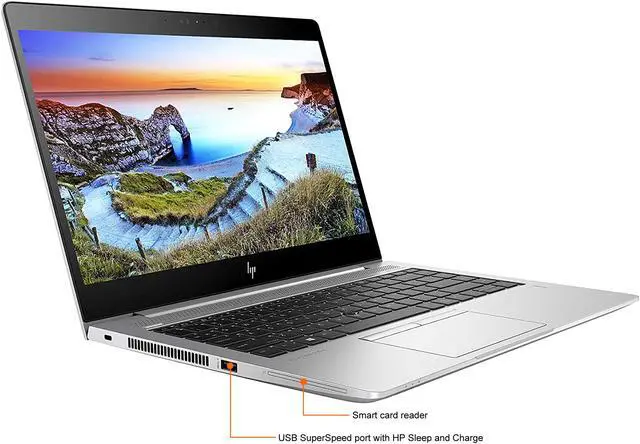 Alt view image 4 of 10 - HP Grade A Laptop EliteBook Intel Core i7-8550U 16GB Memory 500 GB PCIe SSD Intel UHD Graphics 620 14.0" Non-Touch Screen Windows 11 Pro 64-bit 840 G5