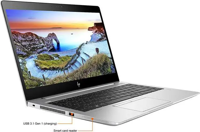 Alt view image 4 of 6 - HP Grade B Laptop EliteBook Intel Core i7-8550U 16GB Memory 500 GB SSD Intel UHD Graphics 620 14.0" Non-Touch Screen Windows 11 Pro 64-bit 840 G5