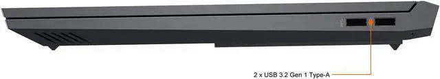 Alt view image 7 of 10 - HP Victus - 16.1" GeForce RTX 3060 Laptop GPU - Intel Core i7-12700H  - 16GB Memory - 512 GB PCIe SSD - Windows 11 Home 64-bit - Gaming Laptop - 144 Hz IPS (16-d1010nr )