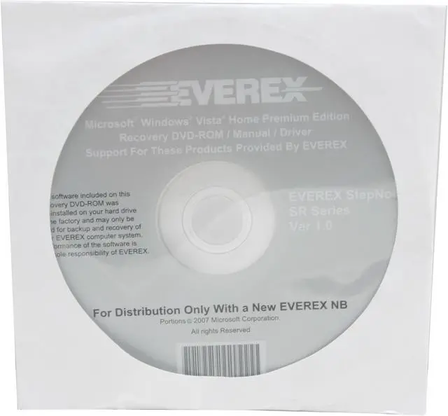 Alt view image 14 of 15 - EVEREX Laptop Intel Core 2 Duo T7250 1GB Memory 160GB HDD Intel GMA X3100 13.3" Windows Vista Home Premium SR7200T