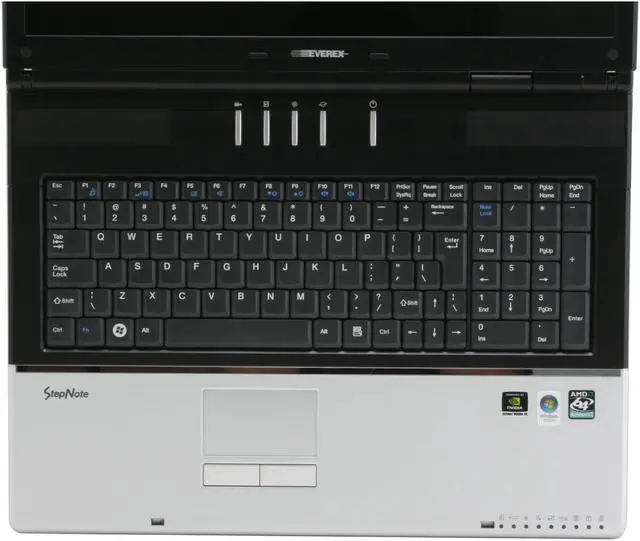 Alt view image 12 of 16 - EVEREX Laptop AMD Athlon 64 X2 TK-53 1GB Memory 120GB HDD NVIDIA GeForce 8600M GS 17.0" Windows Vista Home Premium XT5300T