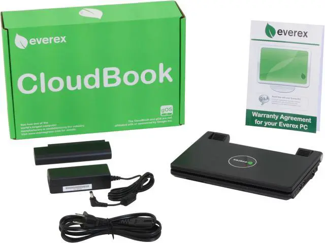Alt view image 14 of 14 - EVEREX Laptop CloudBook 1.20GHz 512MB Memory 30GB HDD S3 UniChrome Pro 7.0" gOS V2 CE1200V