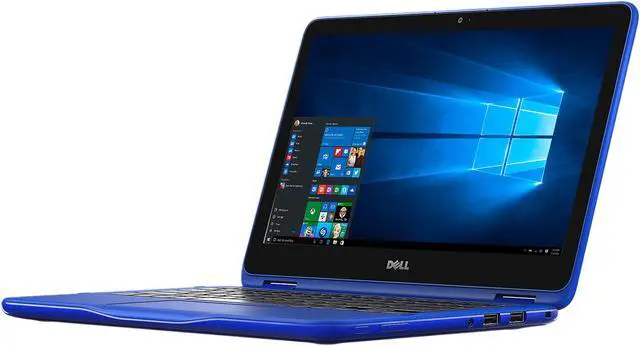 Alt view image 3 of 6 - DELL Inspiron 11 3000 i3168-3271BLUBUN Intel Pentium N3710 (1.60 GHz) 4 GB Memory 500 GB HDD 11.6" Touchscreen 1366 x 768 2-in-1 Laptop Windows 10 Home 64-Bit (Blue WM126 Mouse & Blue Sleeve Bundle)