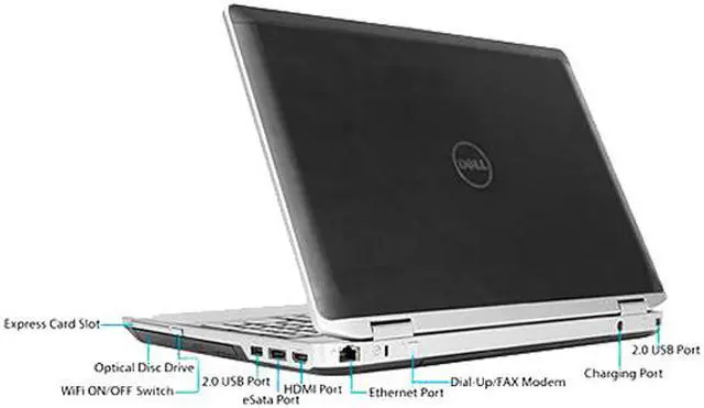Alt view image 4 of 4 - DELL Laptop Latitude Intel Core i5-3230M 8GB Memory 500GB HDD Intel HD Graphics 4000 15.6" Non-Touch Screen Windows 10 Pro 64-Bit E6530