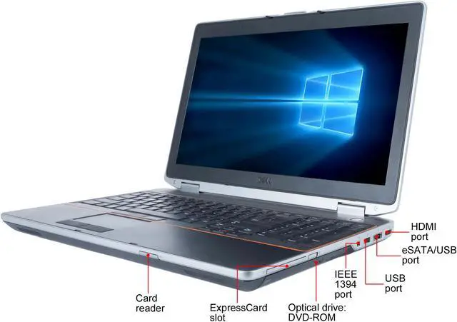 Alt view image 6 of 8 - Refurbished Dell Latitude E6520 15.6" Intel Core i5-2520M 2.5GHz 8GB DDR3 120GB SSD DVD Windows 10 Professional 64 Bits 1 Year Warranty
