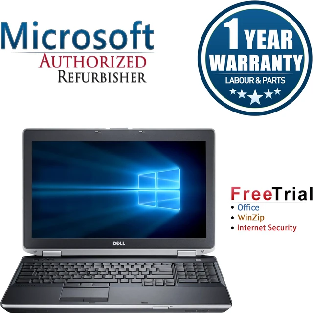Main image of Refurbished Dell Latitude E6530 15.6" Intel Core i5-3320M 2.6GHz 8GB DDR3 1TB DVD Windows 10 Professional 64 Bits 1 Year Warranty
