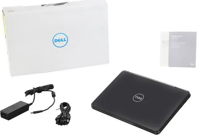 Alt view image 9 of 9 - DELL Inspiron Intel Pentium N3710 4GB Memory 500GB HDD Intel HD Graphics 11.6" Touch Screen 1366 x 768 Convertible 2-in-1 Laptop Windows 10 Home 64-Bit i3168-3272GRY