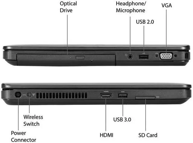 Alt view image 3 of 3 - DELL Laptop - B Grade Intel Core i7-4600U 8GB Memory 500GB HDD Intel HD Graphics 4400 15.6" Windows 10 Pro 64-Bit E5540