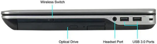 Alt view image 4 of 5 - DELL B Grade Laptop Intel Core i5-4300M 8GB Memory 240 GB SSD Intel HD Graphics 4600 14.0" Non-Touch Screen Windows 10 Pro 64-Bit E6440
