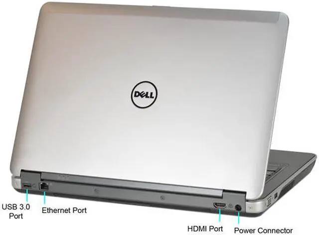 Alt view image 3 of 5 - DELL B Grade Laptop Intel Core i5-4300M 8GB Memory 240 GB SSD Intel HD Graphics 4600 14.0" Non-Touch Screen Windows 10 Pro 64-Bit E6440