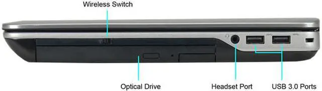 Alt view image 4 of 5 - DELL Latitude E6440 Laptop Intel Core i5 4th Gen 4300M (2.60 GHz) 8 GB Memory 256 GB SSD 14.0" Windows 10 Pro 64-bit Grade A
