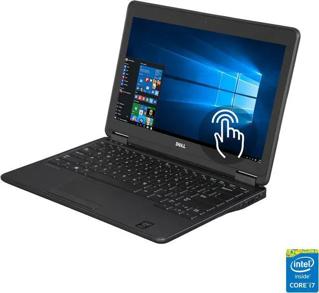 Main image of DELL Latitude Intel Core i7-4600U 4GB Memory 128 GB SSD Intel HD Graphics 4400 12.5" Touch Screen 1920 x 1080 Convertible A Grade Dell Recertified Ultrabook Windows 8.1 Pro 64-Bit E7240